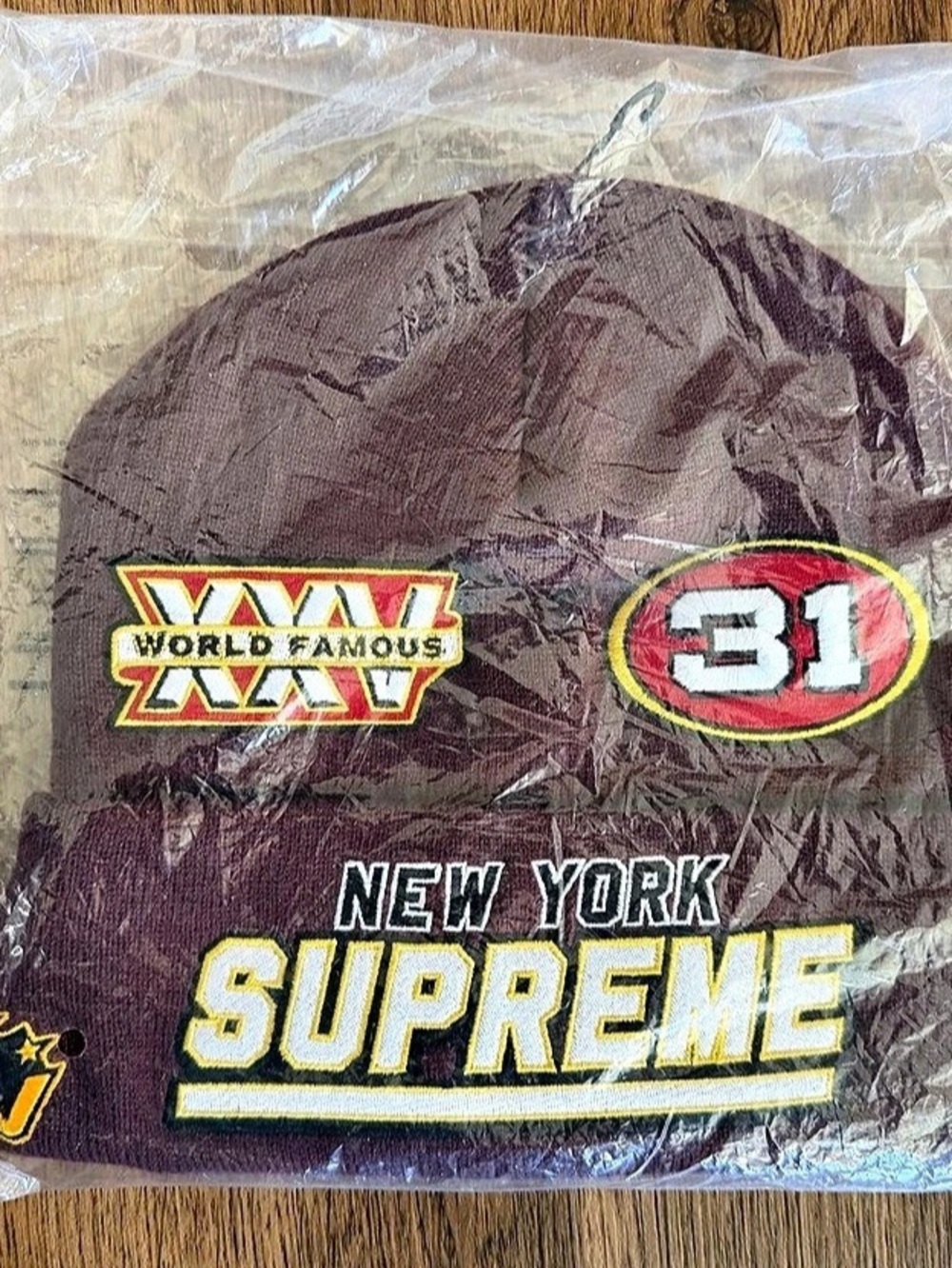 Brand new, never worn Supreme x New Era Football Beanie from FW25 (Fall/Winter 2